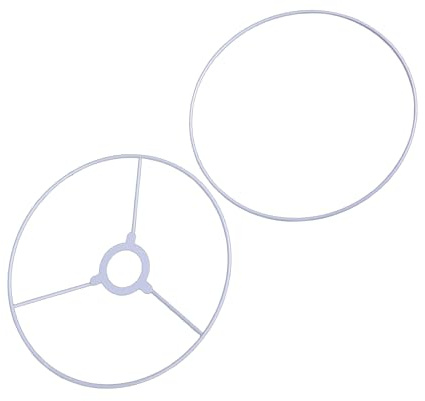 Uqezagpa Anillos de pantalla de lámpara Soporte de marco de luz de techo redondo de metal Accesorios Pantalla, Multicolor, Diameter 40CM