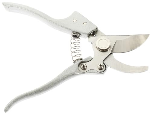 DIYEAH Forbici da Potatura per Giardino in Acciaio Manici Ergonomici in Gomma, Tagliabordi Portatili Blocco di Sicurezza, per Piante e Fiori, Uso Manuale per Potatura di Precisione