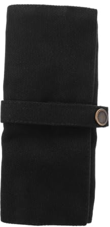 IMIKEYA Bolsa para Accesorios de Reloj de Nylon Negra, Estuche Enrollable para Almacenar y Organizar hasta 5 Correas y Relojes, Organizador Portátil Adecuado para Viajes y Uso Diario