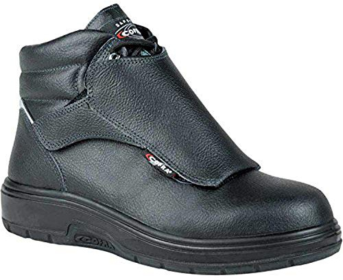 COFRA Leather Work Boots - HEAT SHIELD Treadless Footwear with Composite Safety Toe & Heat Defender Nitrile Rubber Outsole - Size 9.5