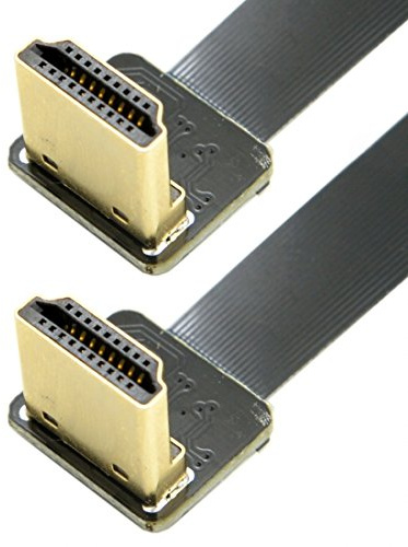 chenyang Cavo piatto FPV HDMI tipo A maschio a maschio HDTV FPC da 0.2M per la fotografia aerea multicottero 90 Degree Down Angled