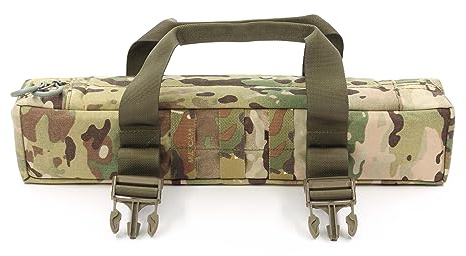 Zielfernrohr-Schutztasche, Gepolsterte Cordura Scope-Schutzhülle mit Traggriff, Molle, 4 Fächern & Reißverschluss – Für Militär, Präzisionsschützen & Tactical Zubehör – Made in Germany