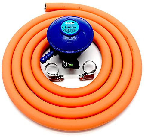 Huddersfield Gas Branded Replacement 21mm Butane 2m Hose Kit Fits Calor Gas & Flogas 21mm cylinders