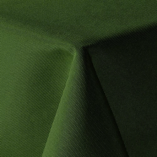Tischdecke Leinen Optik Eckig 90x90 cm Dunkelgrün Grün