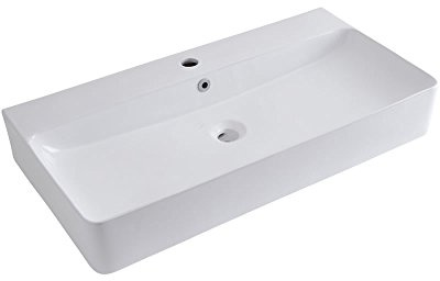 MILANO Rectangular Countertop Wall Hung Bathroom Basin 800 x 415mm