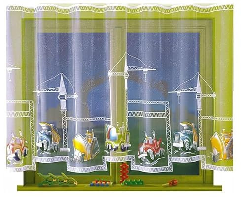HomeDekorator® Wunderschöne Gardinen Wohnzimmer - Außergewöhnliche Kinderzimmer Dekoration - Hergestellt aus strapazierfähigem Material Kindergardine - Vorhänge Ohne Faltenband 300 x 140 cm
