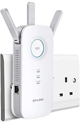TP-Link AC1750 Universal Dual Band Range Extender, Broadband/Wi-Fi Extender, Wi-Fi Booster/Hotspot with 1 Gigabit Port and 3 External Antennas (Renewed)