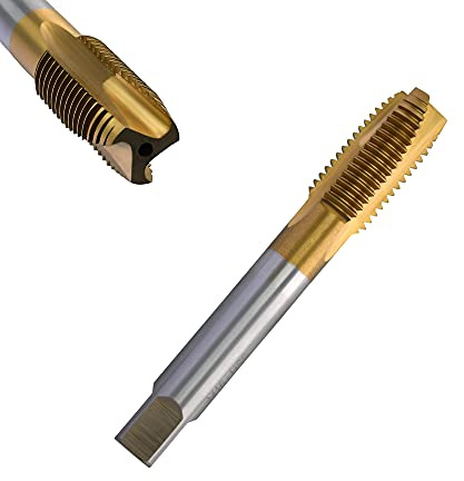 Corintian HSS TiN Gewindeschneider Form D, Ø M2 - M20, Gerade Nut, Universal Gewindebohrer, Maschinengewindebohrer, für Durchgangslöcher (M16)