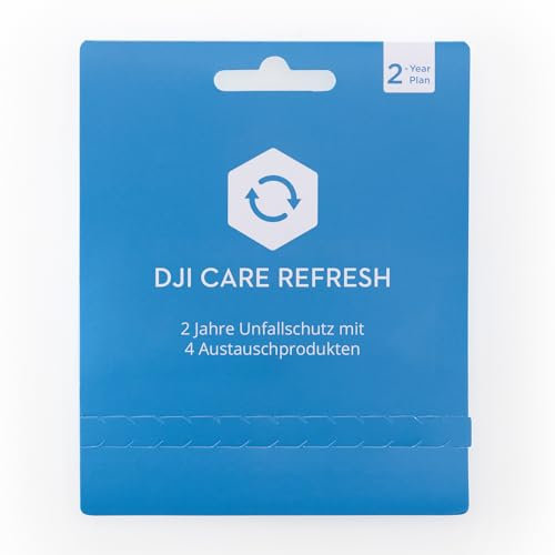 DJI Care Refresh für DJI Mavic 3(2-Jahresplan). Bis zu 3 Ersatzgeräte in 2 Jahren, Wasserschaden, Kollisionen und Flayway abzudecken. Garantieverlängerung um 1 Jahr