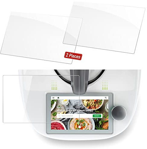 Siegvoll 2 STK Displayschutz für Vorwerk Thermomix TM6 Display Schutzfolie für TM6 Zubehör 9H Panzerglasfolie kratzfest langlebig