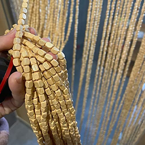 tow000ack Bambus Türvorhang Holzperlenvorhang Bambusvorhang,Hölzerner Hängender Teilervorhang,Dekovorhang Fadenvorhang Insektenschutz,für Wohnzimmer Schlafzimmer,Anpassbar (60 Strands (60x150cm))