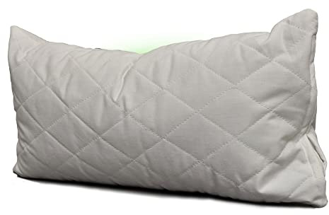 Giraffenland Coussin à l´épeautre Bio 20x40cm Tissu matelassé Blanc, Directement rempli de balles d´épeautre Issue de l´Agriculture Biologique contrôlée