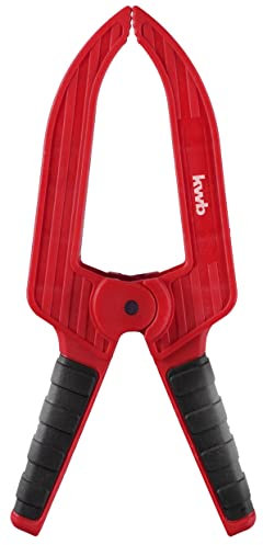 kwb Morsetti a molla appuntita, ampia apertura alare di 75 mm, molla ad alta resistenza, in plastica resistente, morsetto per lavori di legno e colla