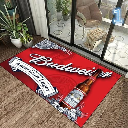 bailongma Motif De Bière Tapis Décoratif en Flanelle Bar Moderne Salon Salon Tapis De Sol Tapis De Chambre B414 140×200CM