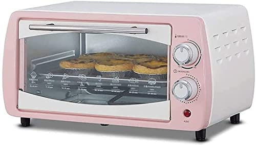 CAZARU Horno eléctrico de sobremesa Mini Horno - 10L, Temperatura: 100-230 °C, asador, función de circulación de Aire, Temporizador, Calor Superior e Inferior, iluminación Interior