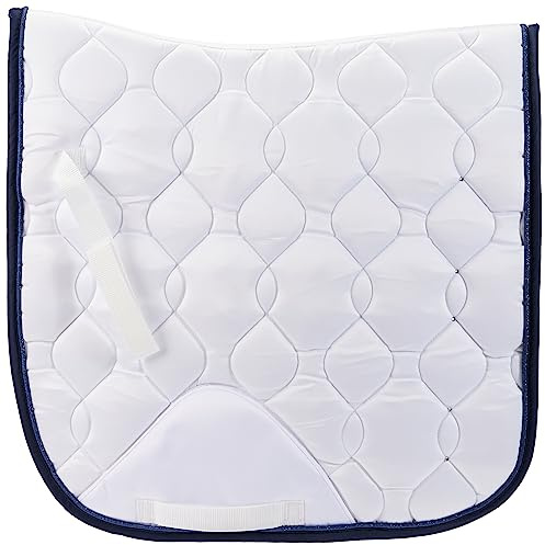 HKM Dressage Competition Schabracke Weiß/Navy One Size