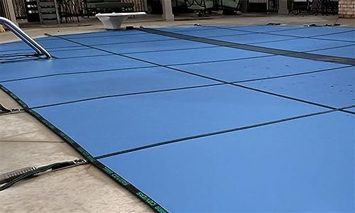 Pool Sicherheitsabdeckung Bodeneinbau-Poolabdeckung, Rechteckig, Quadratisch, Abdeckung for Piscina, Lang, 14, 12, 10, 8, 6, 4, 2 M, Schutznetz for Schwimmbäder Mit Werkzeug, Federn Und Zubehör (Colo