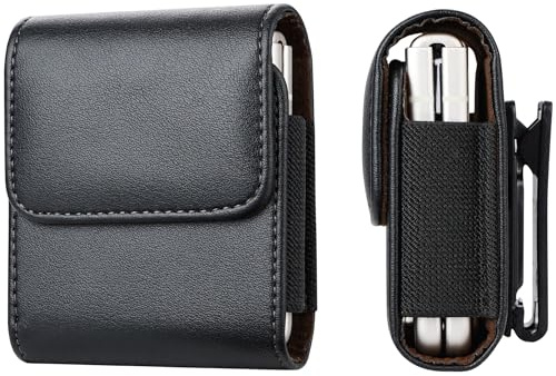 Funda Protectora para Samsung Galaxy Z Flip 6, 5, 3, 4 - Funda para Teléfono con Cinturón Giratorio de 360° - Pantalla Plegable, Bolsa de Almacenamiento