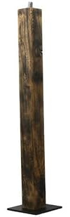 Feuersäule Gartenfackel Eichenbalken Holz Terrassenfackel Ölfackel Öllampe Gartenlicht Feuerbalken 100cm geflammt