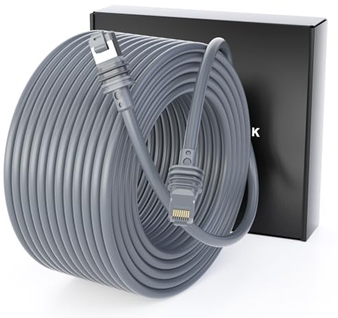 Câble pour Starlink Gen 3/4/5, Standard 4, 4X, MINI, MINI X, 150FT / 46M | Accessoires de remplacement étanches pour rallonge de câble/cordon/fil Ethernet Starlink Satellite V3/V4/V5
