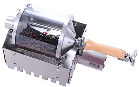 Electric Coffee Bean Roaster, Stove-Top Coffee Roaster Machine, Capacity 100~400G, High Capacity Quartz Glass Bin, Multi-purpose Electric Heating Tube Baking Machine, for Baking Coffee, Raw Beans
