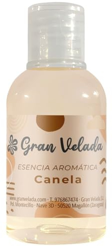 Gran Velada - Duftöl Zimt 50 ml | Hochkonzentrierte Duftöl Essenz für Kerzen, Seifen und Kosmetik, Intensiver Zimt-Duft für DIY Handarbeit, Parfümöl für Raumdüfte und Körperpflege