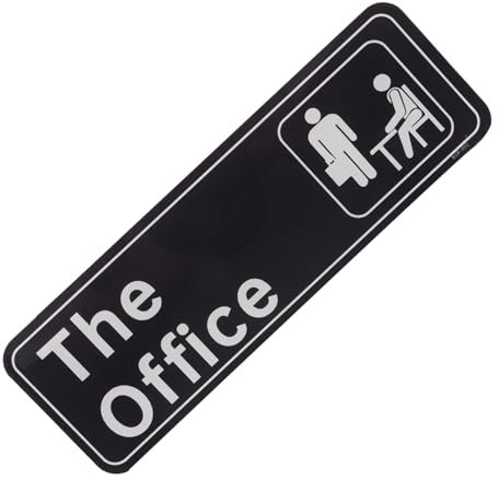 Mobestech Acryl-türschild Fürs Büro Installieren Selbstklebendes Acryl-schild Kreatives Büroschild Im Schlichten Stil Informatives Türschild Für Heimbüro-dekor