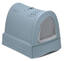 Imac Lettiera zuma 2nd life con cassetto avio blu, 40 x 56 x 42,5 cm