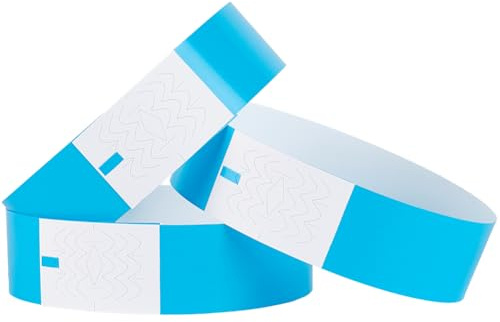 SOFPLATE 300 pz Braccialetti di Carta Braccialetti per Eventi Braccialetti di Plastica Leggeri Impermeabili Alla Rinfusa Distintivi per Braccialetti di Identificazione per Eventi ParCHIS di Divertimen