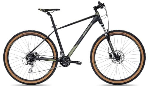 Axess Keedo | Herren-Mountainbike | MTB-Hardtail | 16-Gang Schaltung | hydraulische Scheibenbremsen, Farbe:satinblack Olive, Rahmengröße:16 Zoll, Laufradgröße:27.5 Zoll