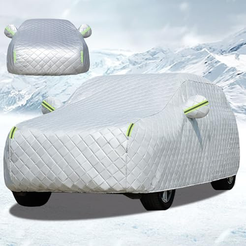 Hagelschutz Auto Abdeckplane für D odge R am 1500 C rew C ab 5'7 Bed Autoabdeckung Outdoor Verdicken Atmungsaktiv UV Hagelschutzplane Auto,Individualisierbar,Silber-Full Car Cover