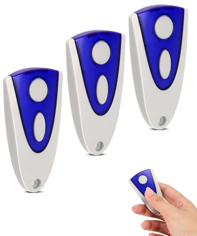 433.92 MHz Garage Door Opener, Garage Door Replacement Remote Control, Pack of 3 | For Novferm Novotron 502 MAX43-2, Novotron 512 MIX43-2 hand-held transmitter, 2 channels, 3 pieces
