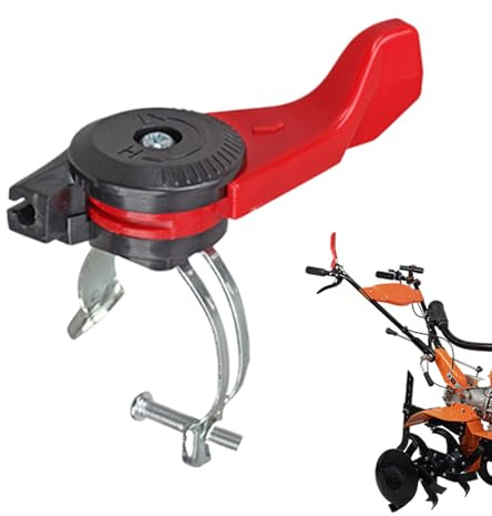 Manette de Commande de Câble d'Accélérateur,Levier d'Accélérateur à Poussoir pour Guidon de Motoculteur | Accessoire pour Micro-Motobineuse et Tondeuse avec Pièces d'Assemblage