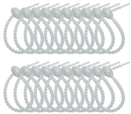 PATIKIL Bridas de silicona de 6 pulgadas, 20 bridas de goma reutilizables para el hogar, oficina, cocina, bolsas de alimentos, cables, clip ajustable para bolsa, color violeta