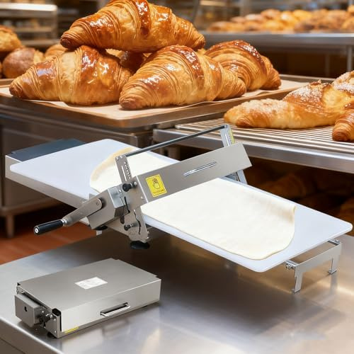 Sfogliatrice Manuale Professionale In Acciaio Inox, Sfogliatrice Manuale Pieghevole Per Impasto Croissant E Pasta Sfoglia, Manuale Sfogliatrice Pasticceria Professionale Commerciale Pasta Sfoglia