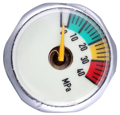TOKIDNY High Pressure Barometer Luminous Pressure Gauge for Fire Extinguishers and Oxygen Tanks Iron Material Night-readable Dial Accurate Measurement