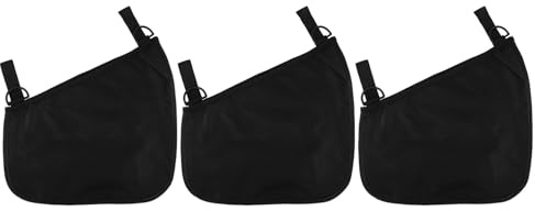 MUELODSIC 3 Stück Kinderwagen Organizer Universelle Kinderwagentasche aus Robustem Material mit Netzseitentasche Verstellbaren Gurten und Reißverschluss Seitliche Aufbewahrungstasche für