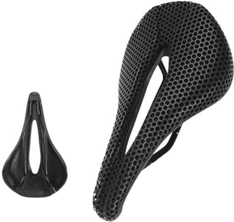 XPKHVZVLQ Cojín De Sillín De Bicicleta De Carreras De Nailon Y Carbono Impreso En 3D For Asiento De Triatlón De Bicicleta De Montaña Y Carretera(Carbon 3D-1)