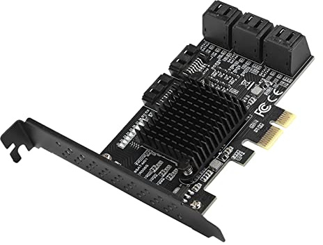 Dioche Karte 8-Port PCI-E zu Controller-Erweiterungskarte 8-Port -Schnittstellenkarte 6 Gbit/s Datenübertragungsrate Kompatibel mit und