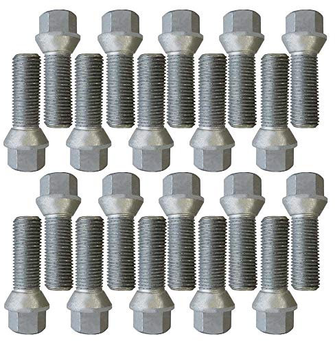 20 Radschrauben Radbolzen Kegelbund M14x1,5 35mm kompatibel mit Seat Alhambra Altea Cordoba Exeo Ibiza Leon Toledo