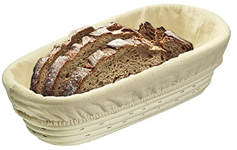 Westmark 3203226B - Funda ovalada para cesta (algodón, 27,5 x 14 cm), color beige