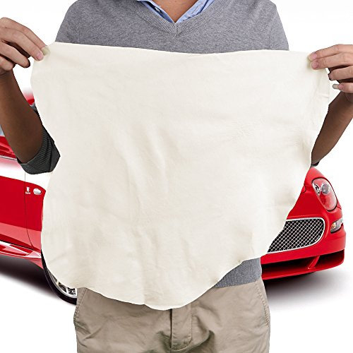 LANCHEN Natural Shammy Chamois Leather Car Cleaning Towels Drying Washing Cloth New
