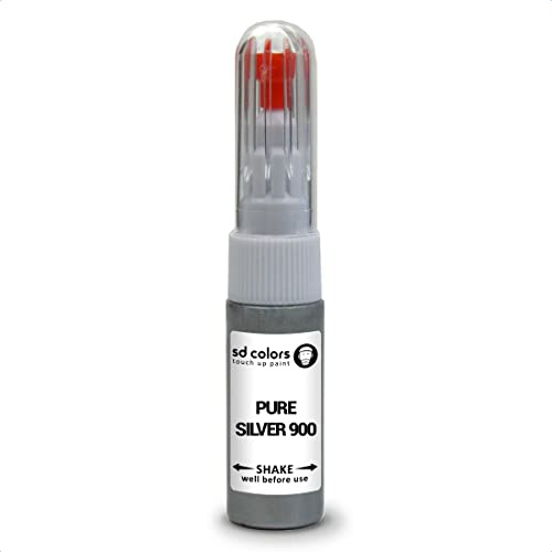 SD COLORS Pure Silver 900 Reparaturset, kompatibel mit BMW/Mini, 20 ML, für Kratzer, Chip und Pinsel, Farbcode 900 reines Silber