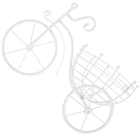 Yardenfun Fahrrad Geformter Blumenkorb Aus Wandregal Blumentopfhalter Blumenständer Hängend Für Fensterbank Innenraum Dekoration Blume Container Pflanzer