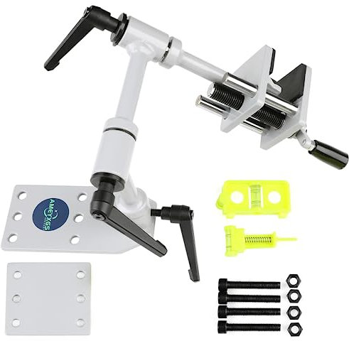 wolfman Bogenschraubstock zum Einstellen von Compound-Bogen/Recurve-Bogen/Stahlkugelbogen Universal-Bogenschraubstock mit Bogennivellierkit Bogenschießen Bogenpflegezubehör