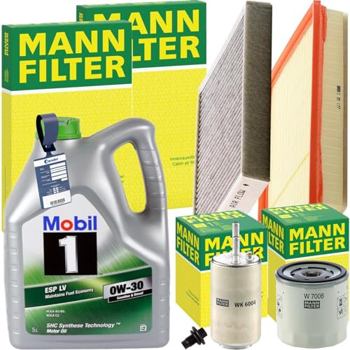 Inspektionspaket + 0W-30 Motoröl passend für V70 III T4 180 PS