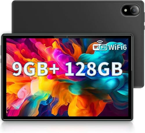 DOOGEE U10 Tablet 10 Zoll Android Tablet Pc, 9GB RAM +128GB ROM(1TB TF) Kinder Tablet 1280 * 800 HD, 8MP+5MP, 5060mAh/Bluetooth 5.0/TÜV Eye Protection/WIFI6