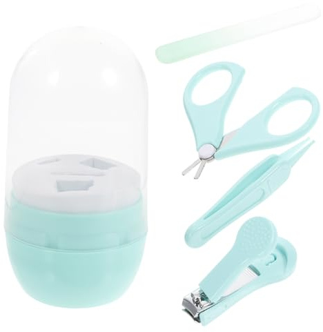 VICASKY Cortaúñas para Pinzas y Tijeras de Uñas Infantiles Kit de Cuidado de Uñas Caja para Uso Casa o Viajes