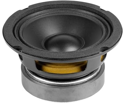 Vonyx WP10 - HiFi Basslautsprecher, 10 cm PP-Membran Chassis Ersatz Lautsprecher, 50 Watt - 8 Ohm Tieftöner - 4 Zoll, Membranlautsprecher, Ersatzspeaker, Einbaulautsprecher - Schwarz