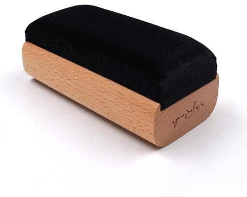 Spazzola per la pulizia dei dischi in vinile, morbida, antistatica, in velluto, rimuove la polvere dai tuoi LP preferiti